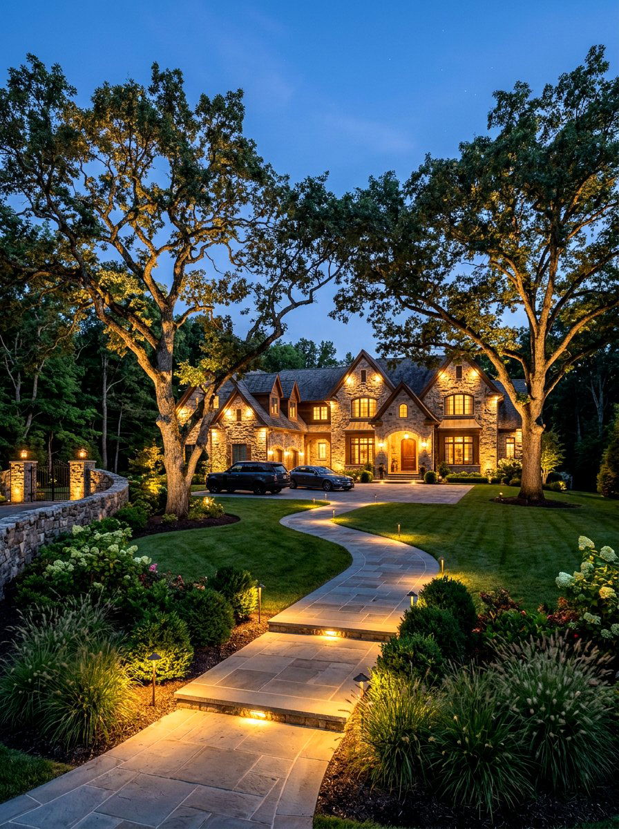 Smart outdoor lighting - 30 luxury landscaping ideas