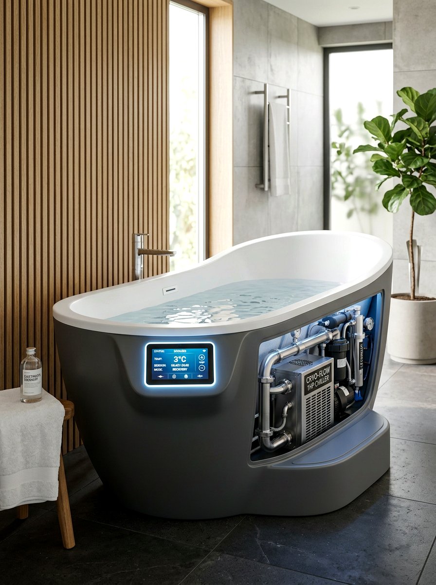 Smart temperature controlled tub - 30 cold plunge bath ideas
