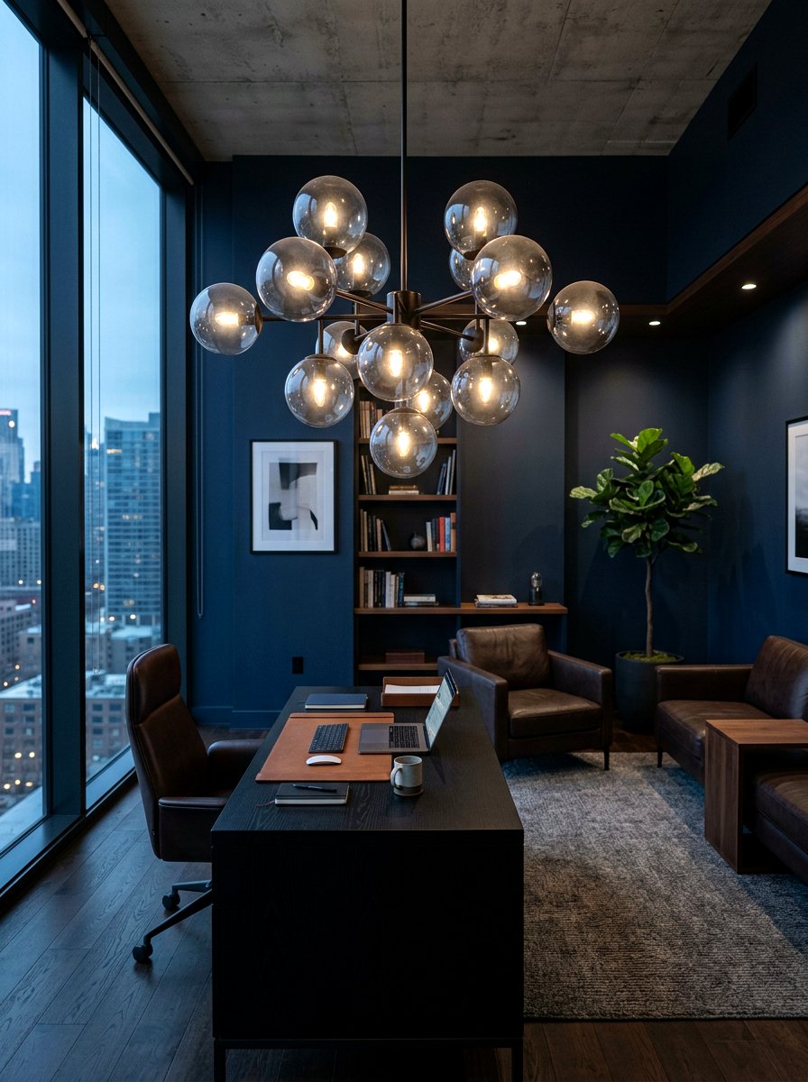 Smoke Glass Globe Chandelier - 30 statement chandelier ideas