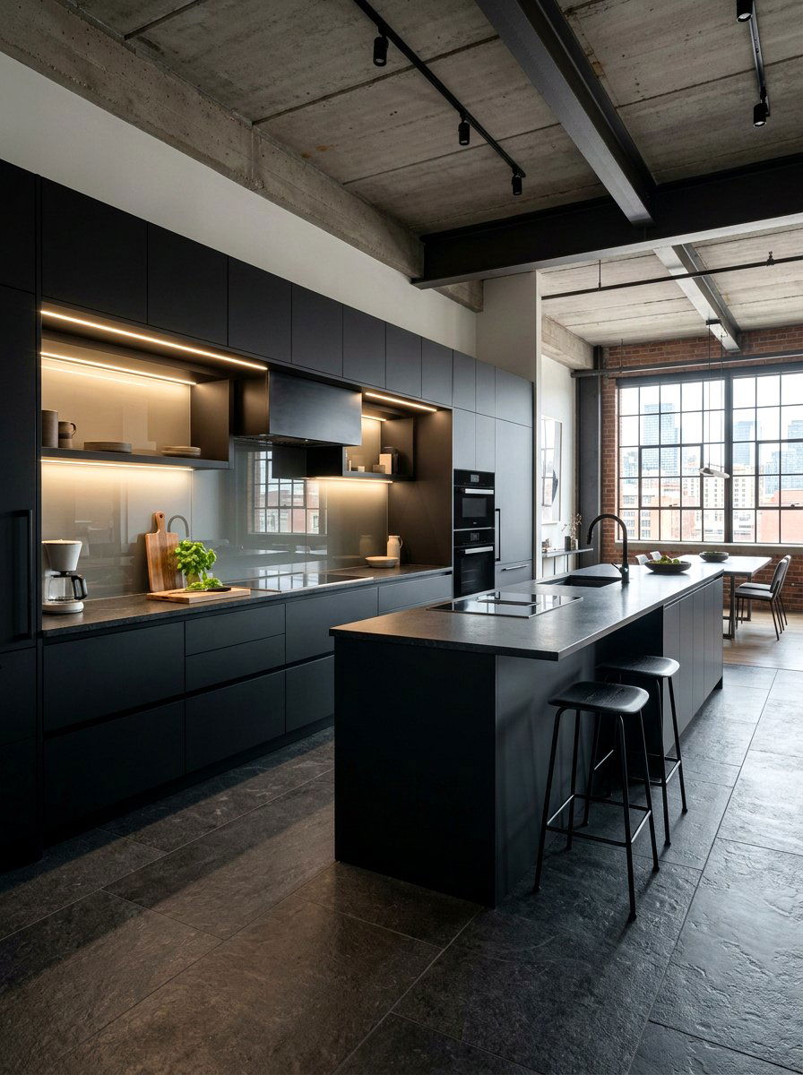 Smoked Glass Backsplash - 30 mirror backsplash ideas