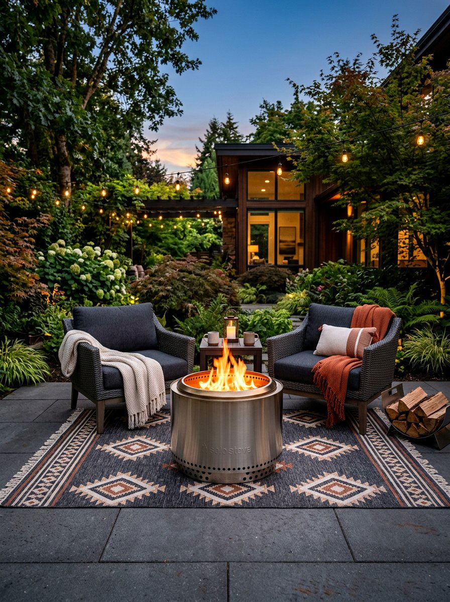 Smokeless Fire Pit - 30 cozy fire pit ideas