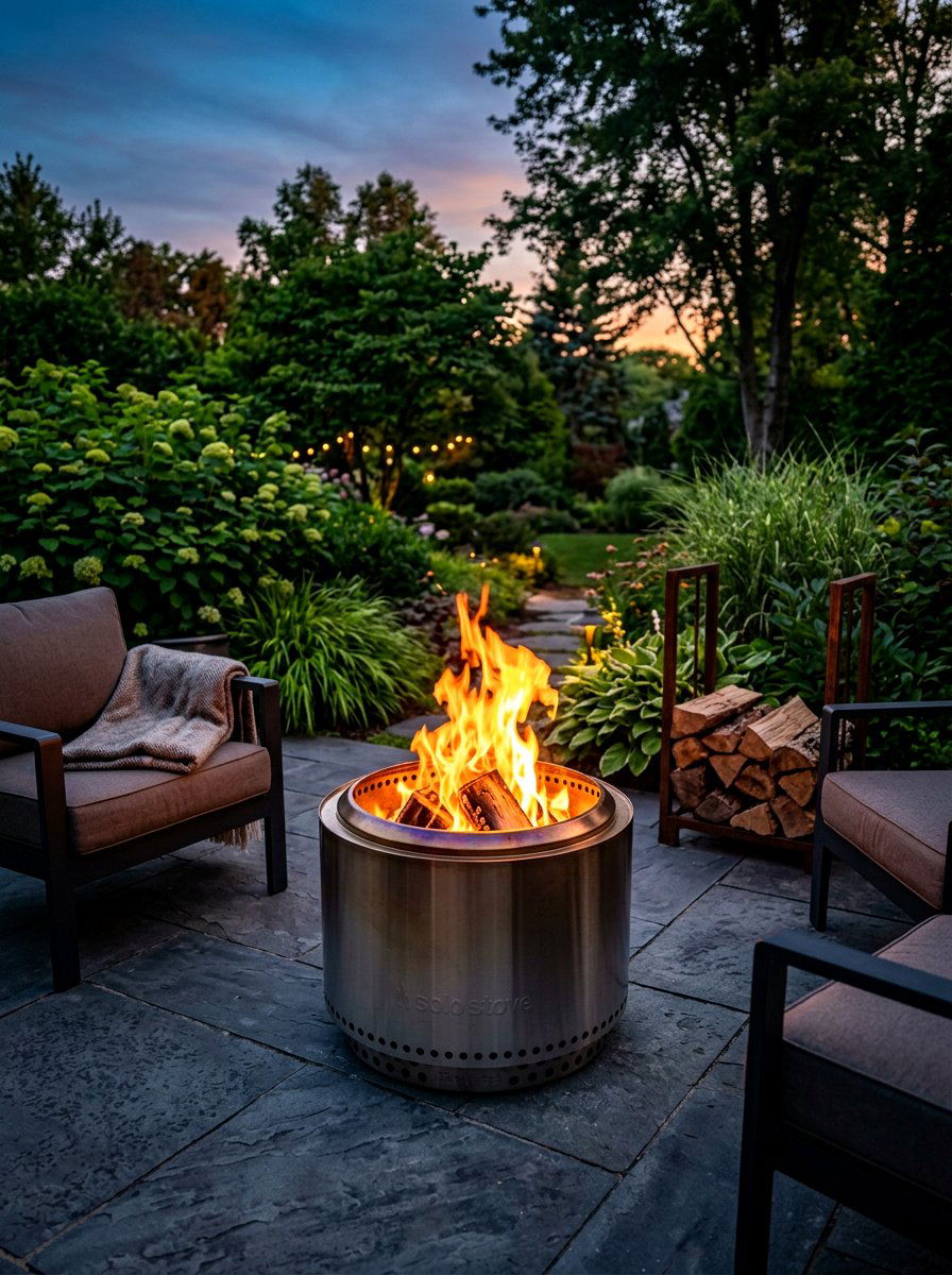 Smokeless Wood Burning Fire Pit - 30 portable fire pit ideas