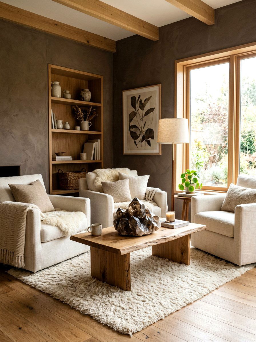 Smoky Quartz Area - 30 dark moody wall ideas