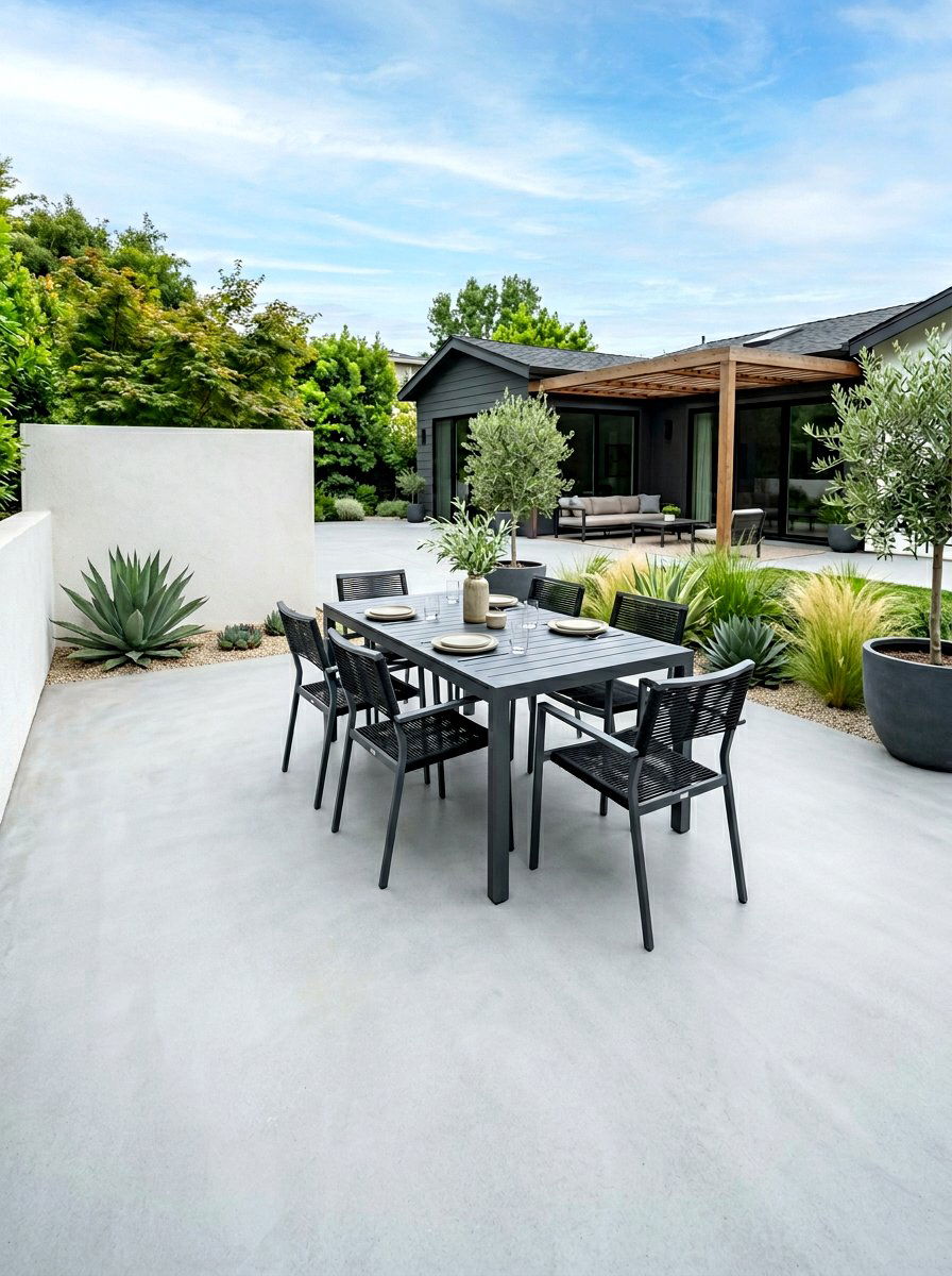 Smooth Finish Concrete Patio - 30 concrete patio ideas