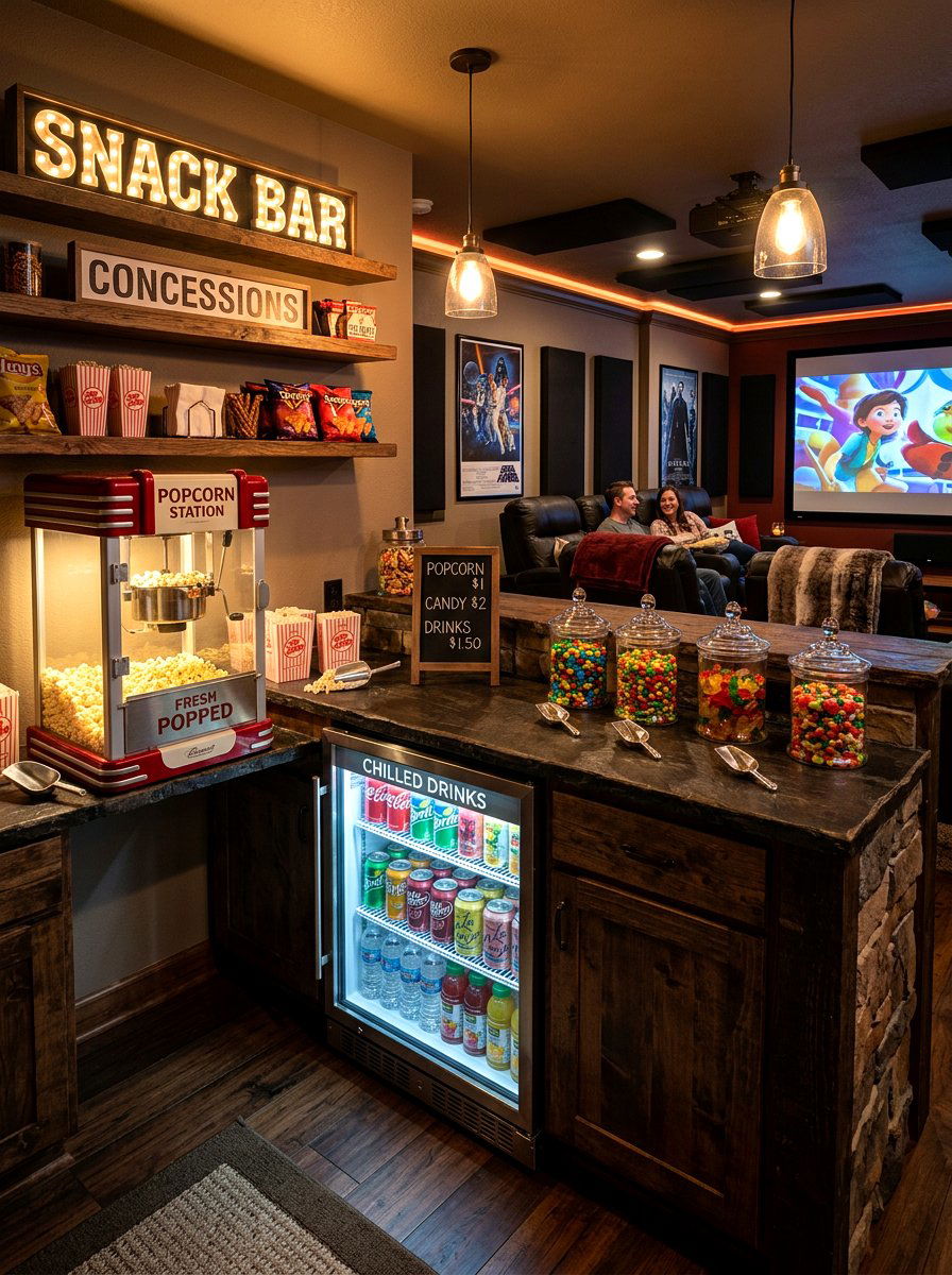 Snack Bar Area - 30 bonus room ideas