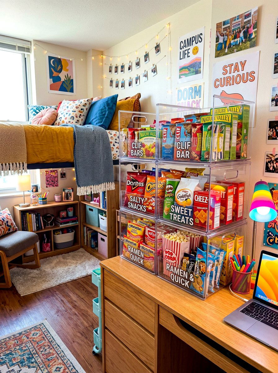 Snack Bins For Dorms - 30 dorm storage under bed ideas