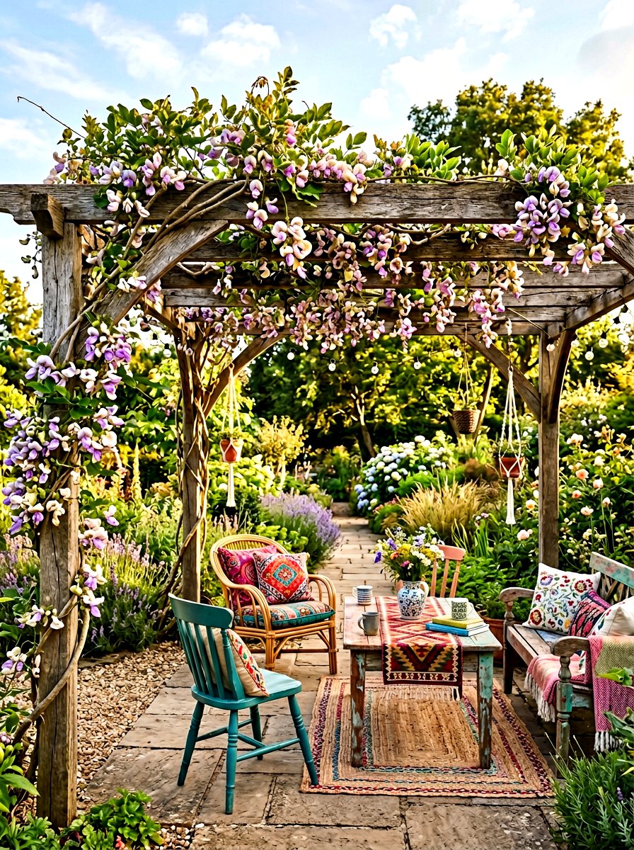 Snail Vine Pergola - 30 pergola plant ideas