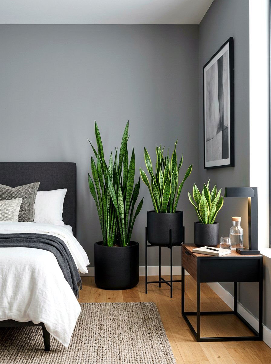 Snake Plant Bedroom Corner - 30 bedroom plant corner ideas