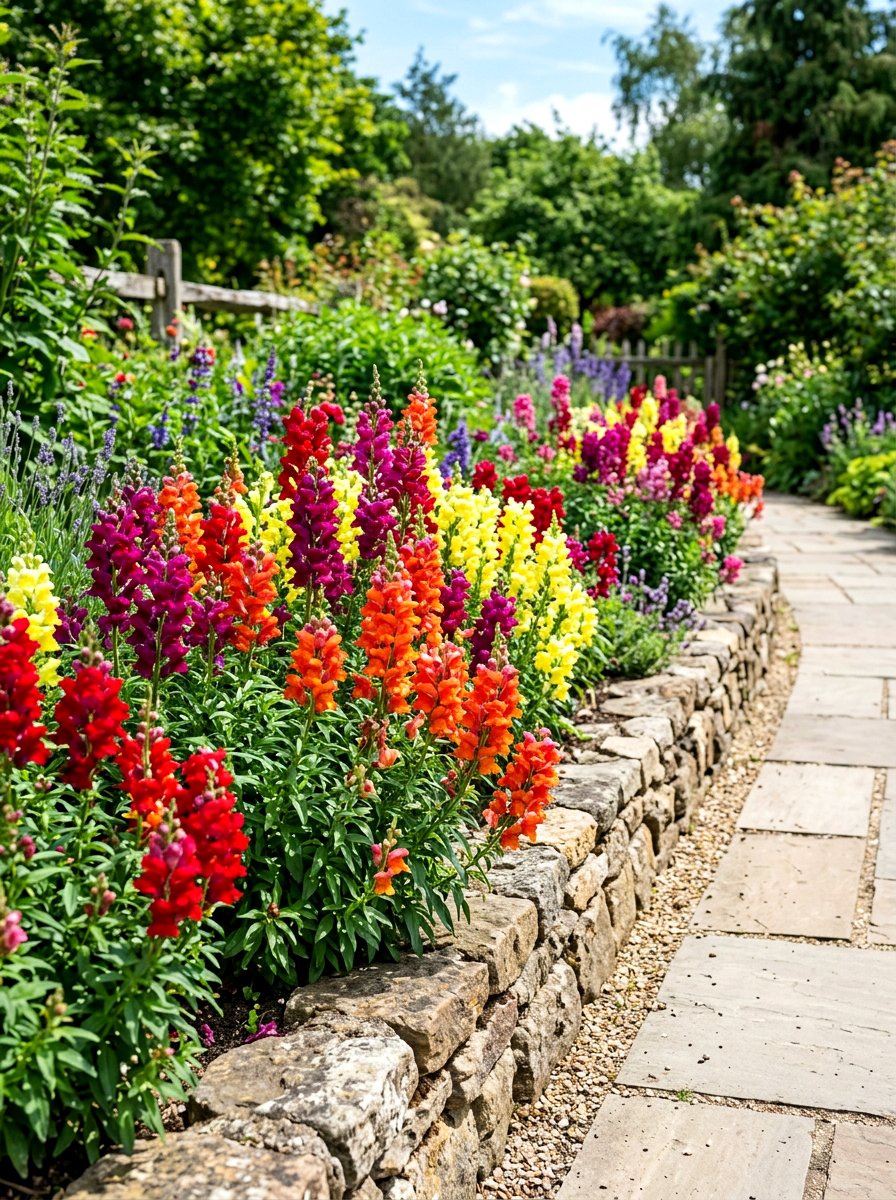 Snapdragon Flower Bed - 30 butterfly host plant garden ideas