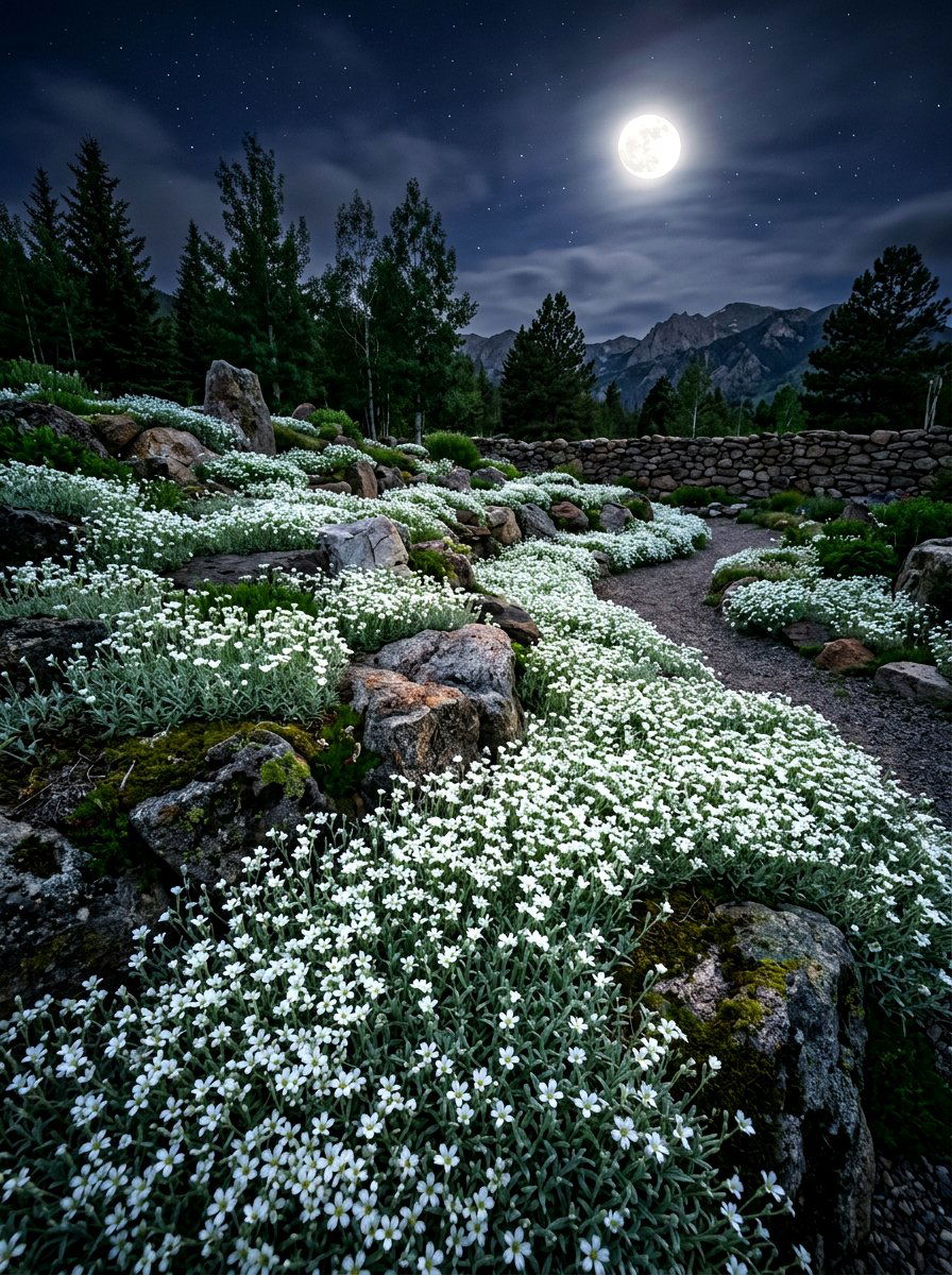 Snow In Summer - 30 moon garden backyard ideas