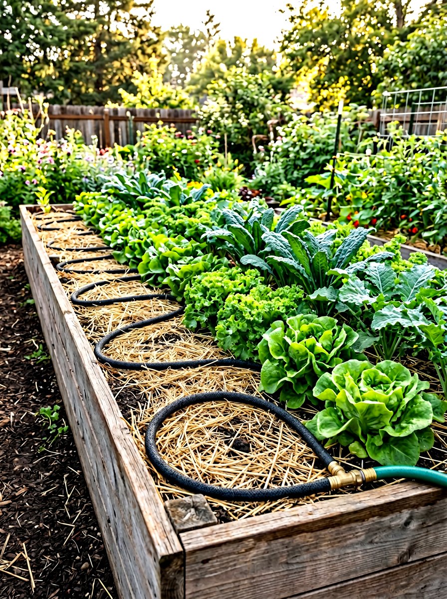 Soaker hose system - 30 raised bed irrigation ideas