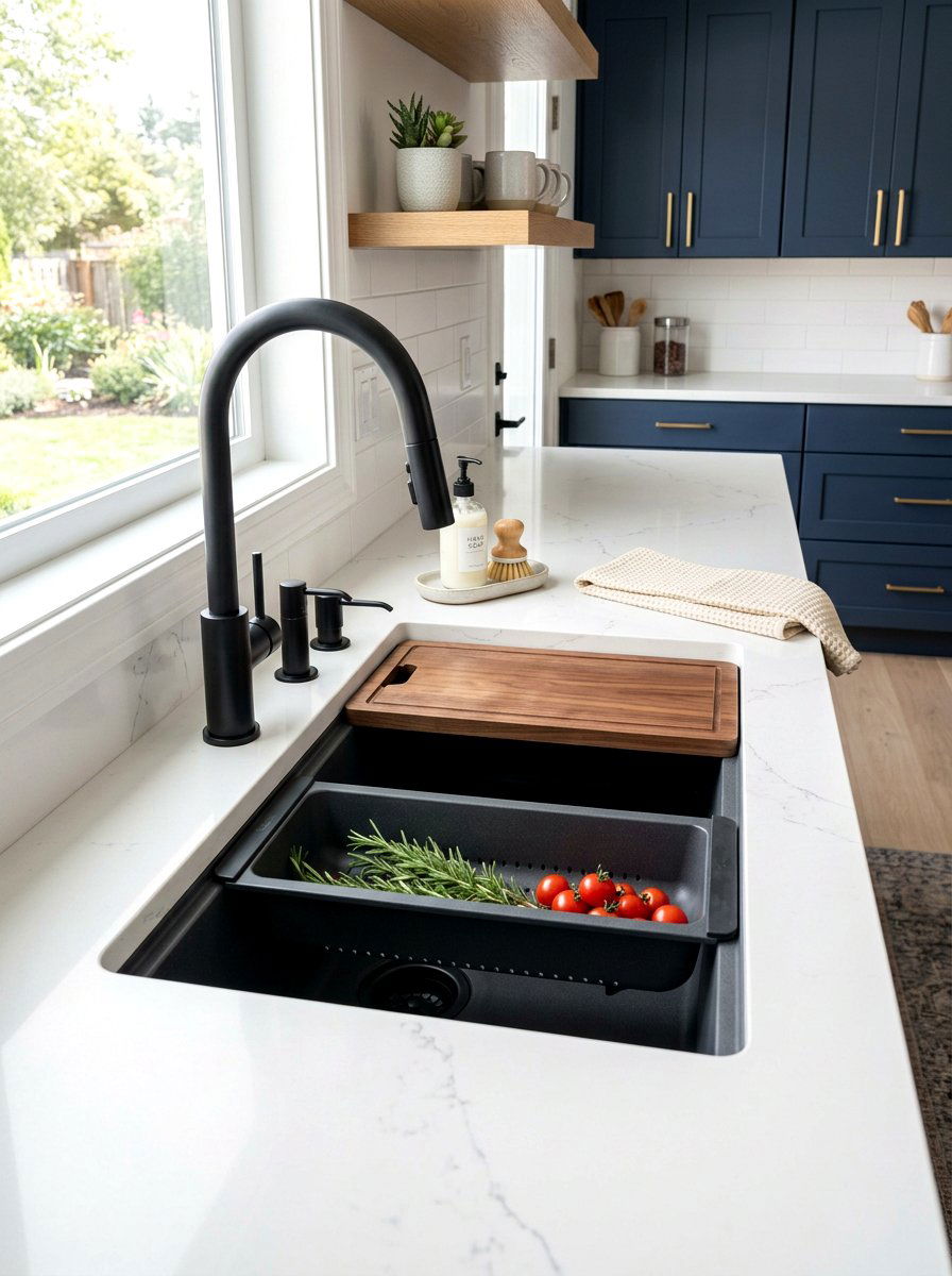 Soap dispenser integrated sink - 30 workstation sink ideas