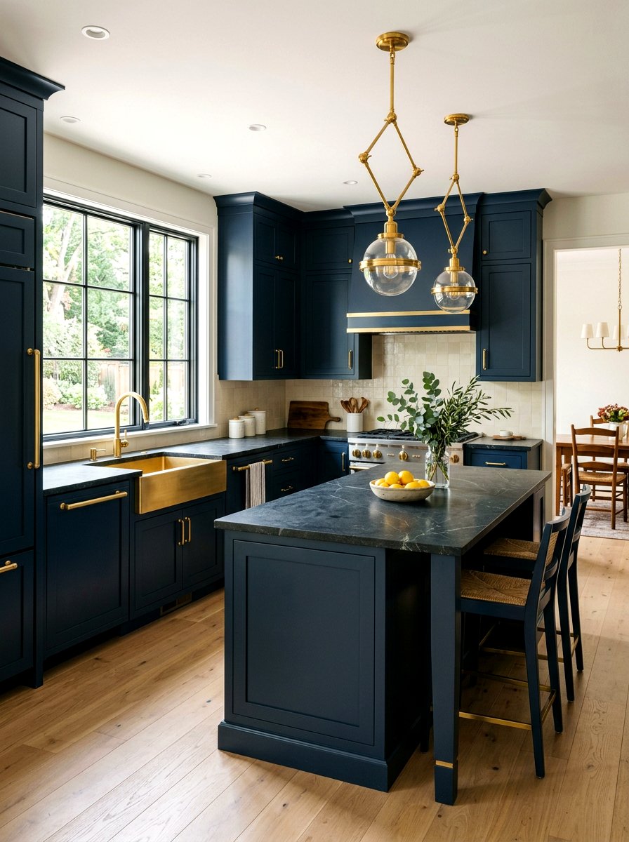 Soapstone Counters Brass Hardware - 30 soapstone kitchen ideas