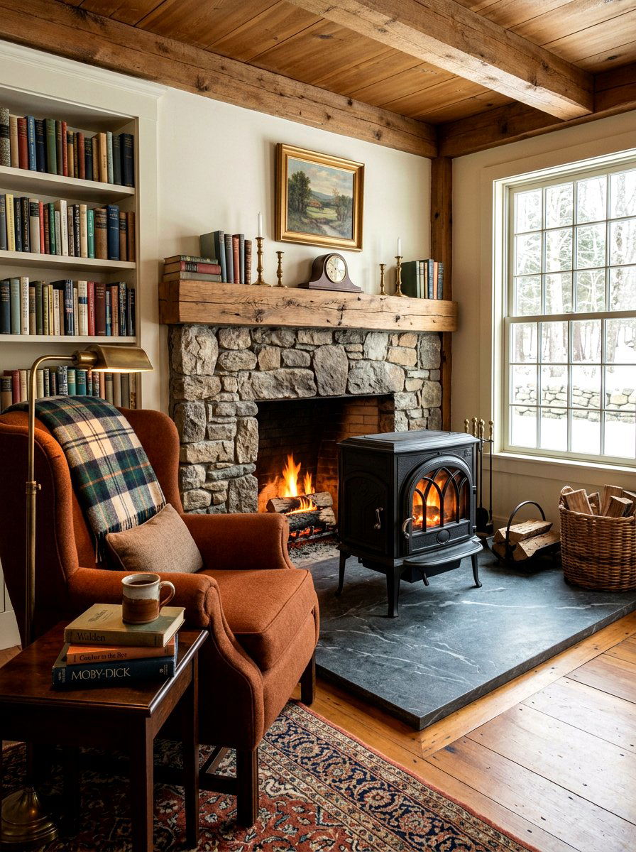 Soapstone Hearth - 30 fireplace hearth ideas