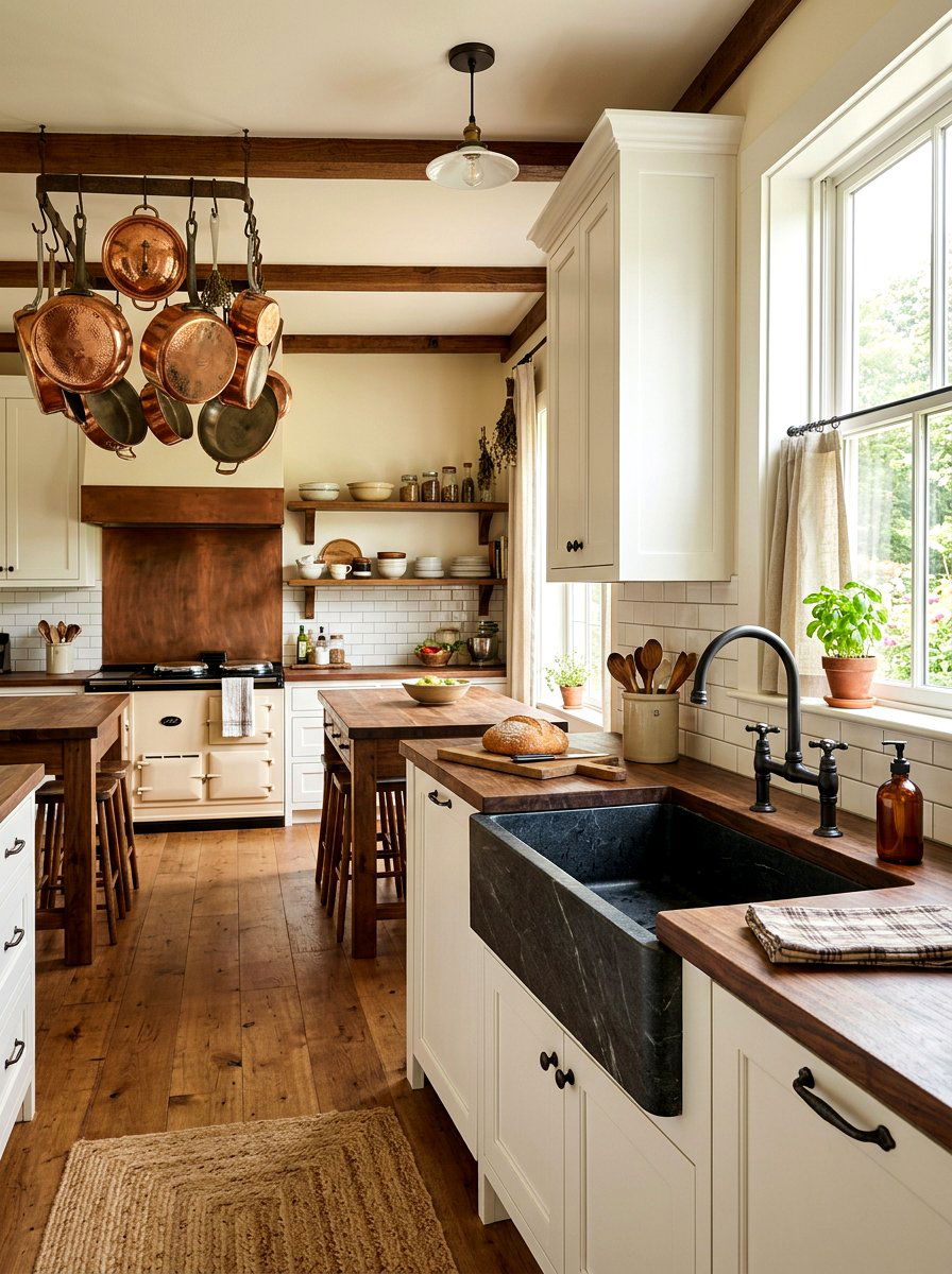 Soapstone farmhouse sink - 30 statement stone sink ideas