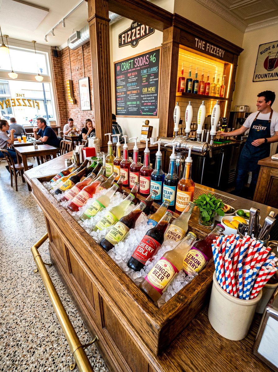 Soda Bar - 30 beverage station party ideas