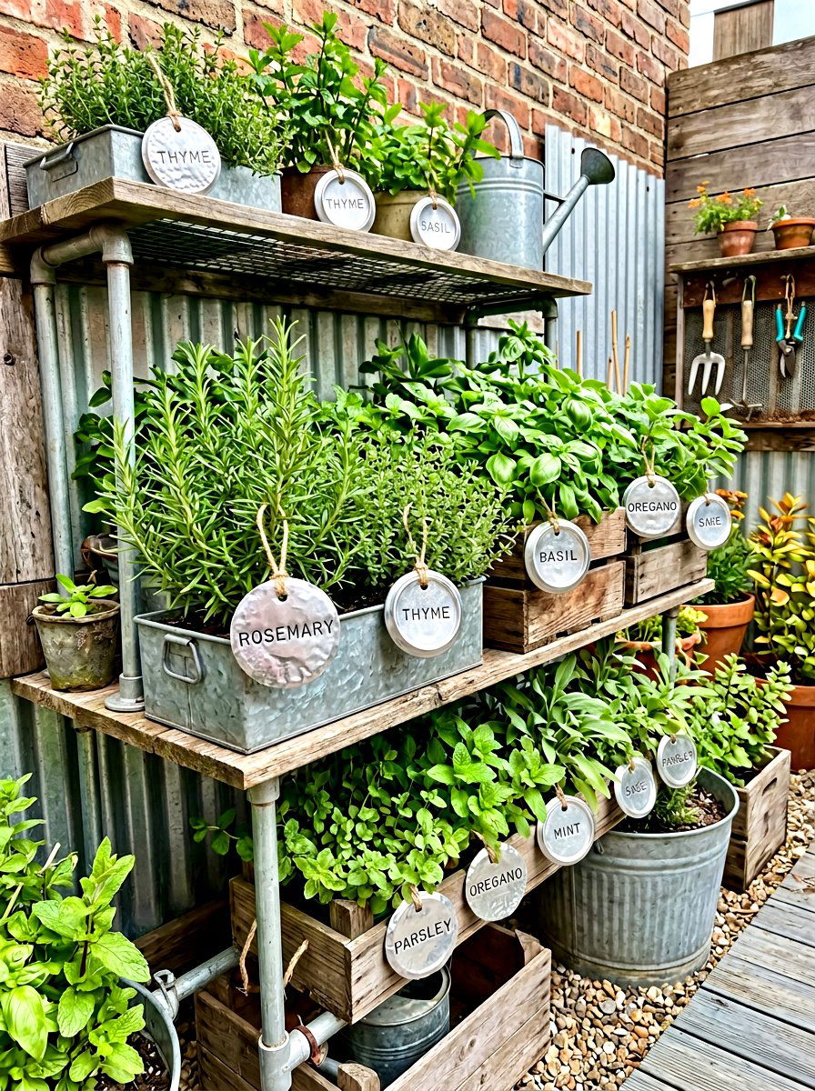 Soda Can Tag - 30 herb garden marker ideas