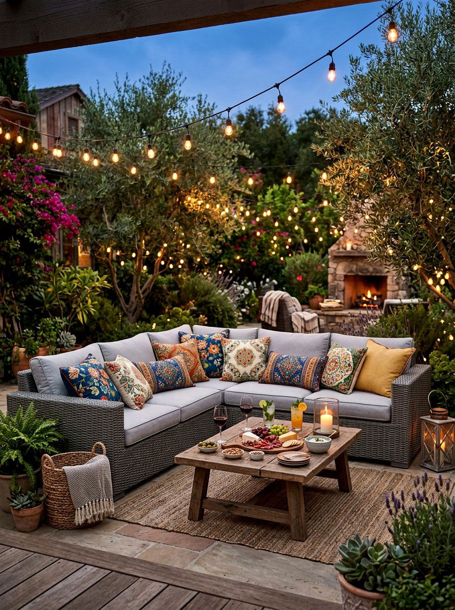 Sofa Sectional Patio - 30 summer dinner party patio ideas