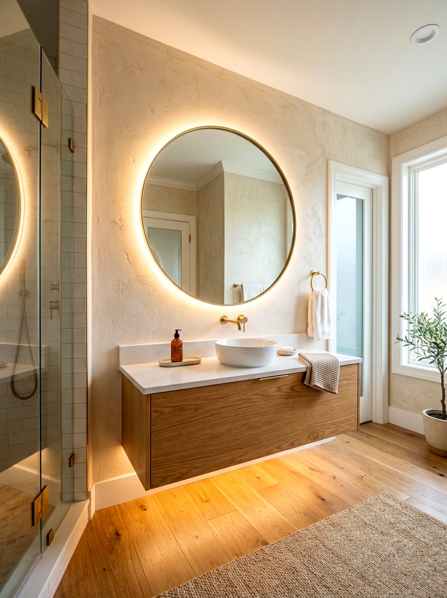 Soft Ambient Backlighting - 30 spa bathroom ideas