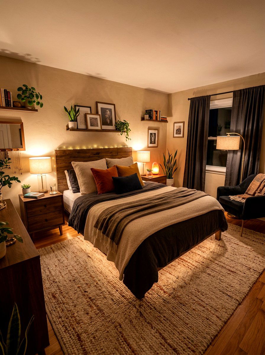 Soft Ambient Lighting - 30 cozy bedroom ideas