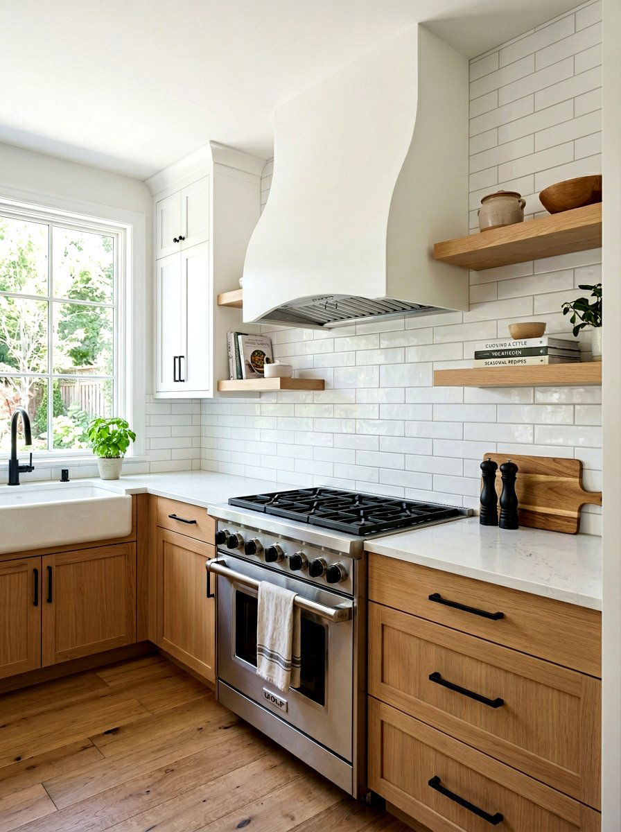 Soft Arch Range Hood Kitchen - 30 rounded kitchen hood ideas
