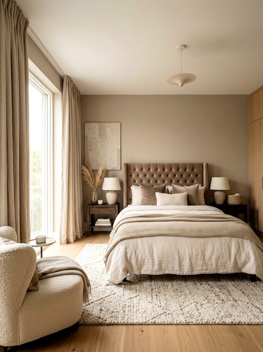 Soft Beige Bedroom - 30 quiet luxury master bedroom ideas