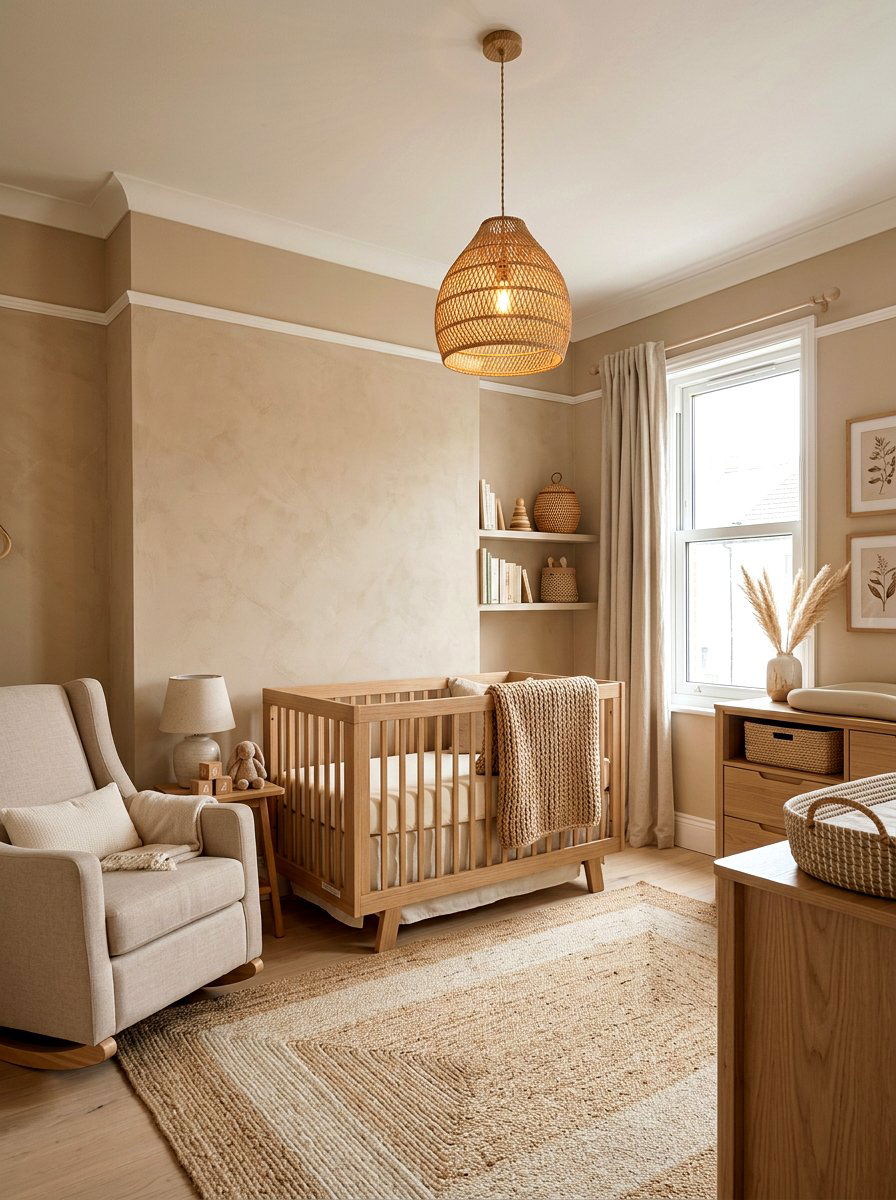 Soft Beige Nursery - 30 gender neutral baby room ideas