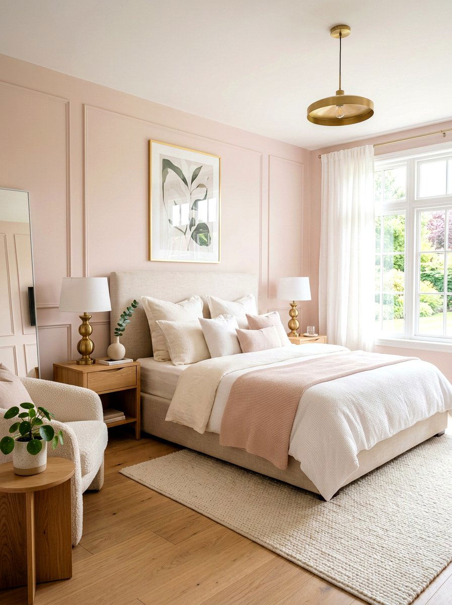 Soft Blush Master Bedroom - 30 pink bedroom ideas