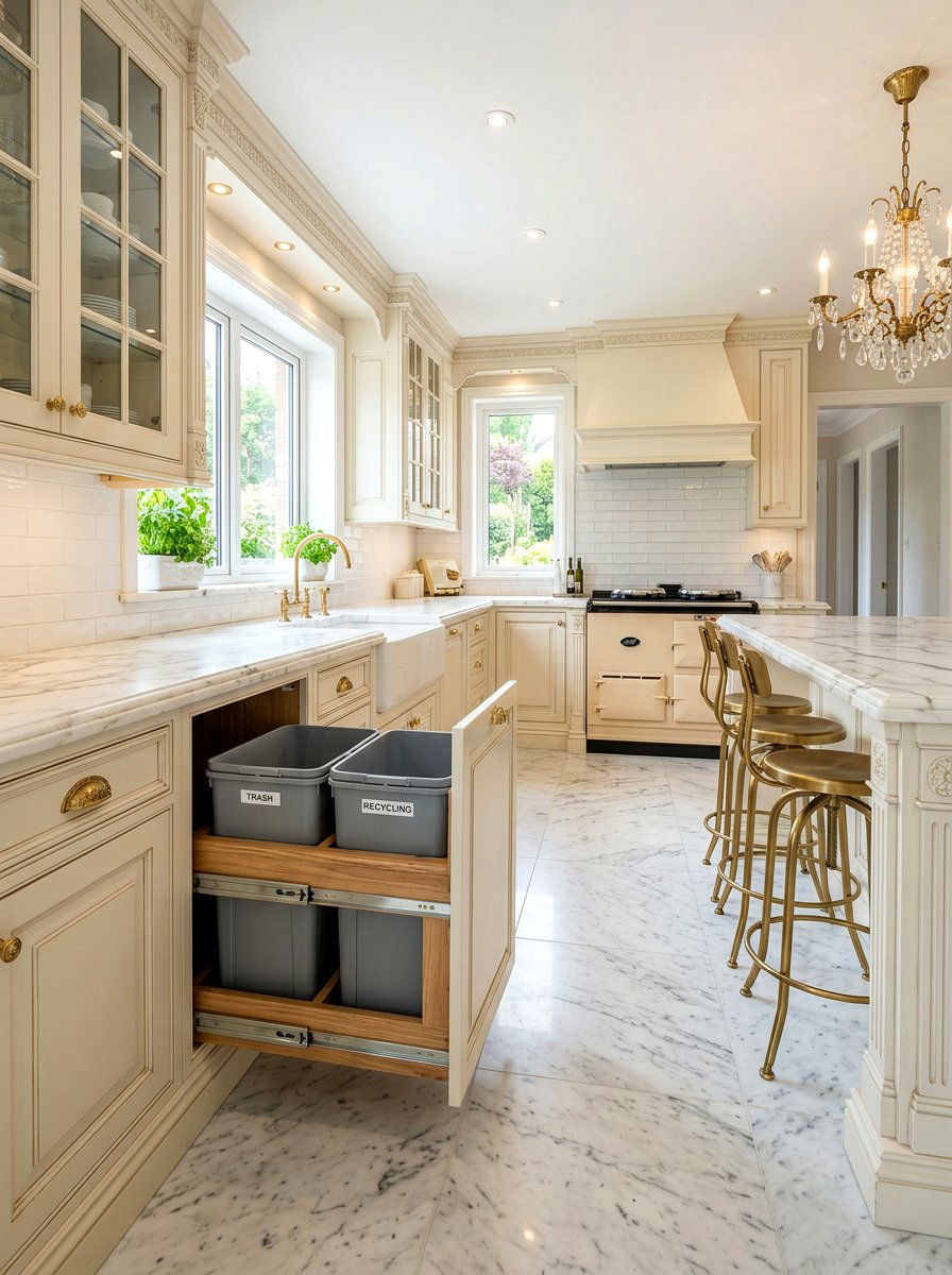 Soft Close Trash Cabinet - 30 kitchen trash pull out ideas