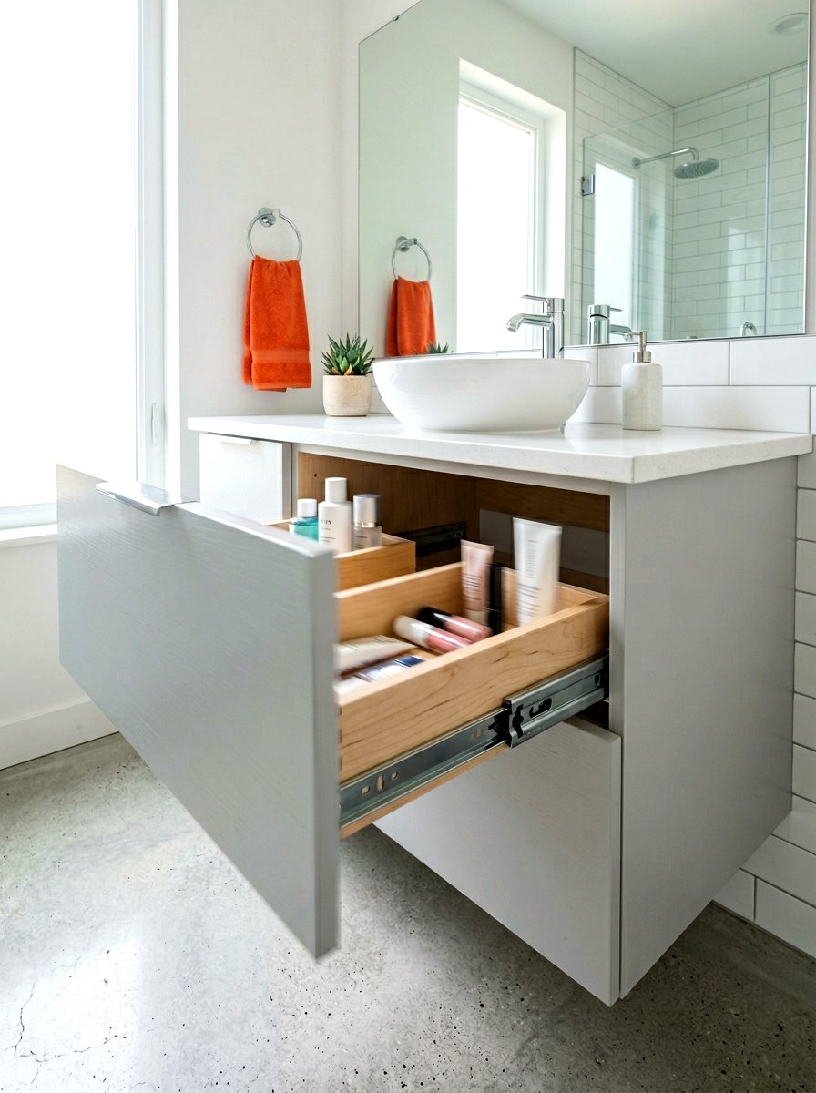 Soft Close Vanity Drawer - 30 bathroom vanity drawer ideas