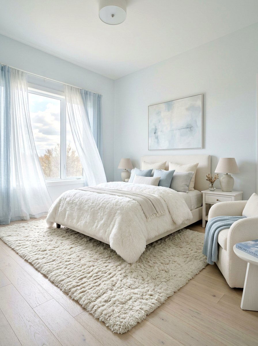 Soft Cloudy Bedroom - 30 dreamy girly bedroom ideas