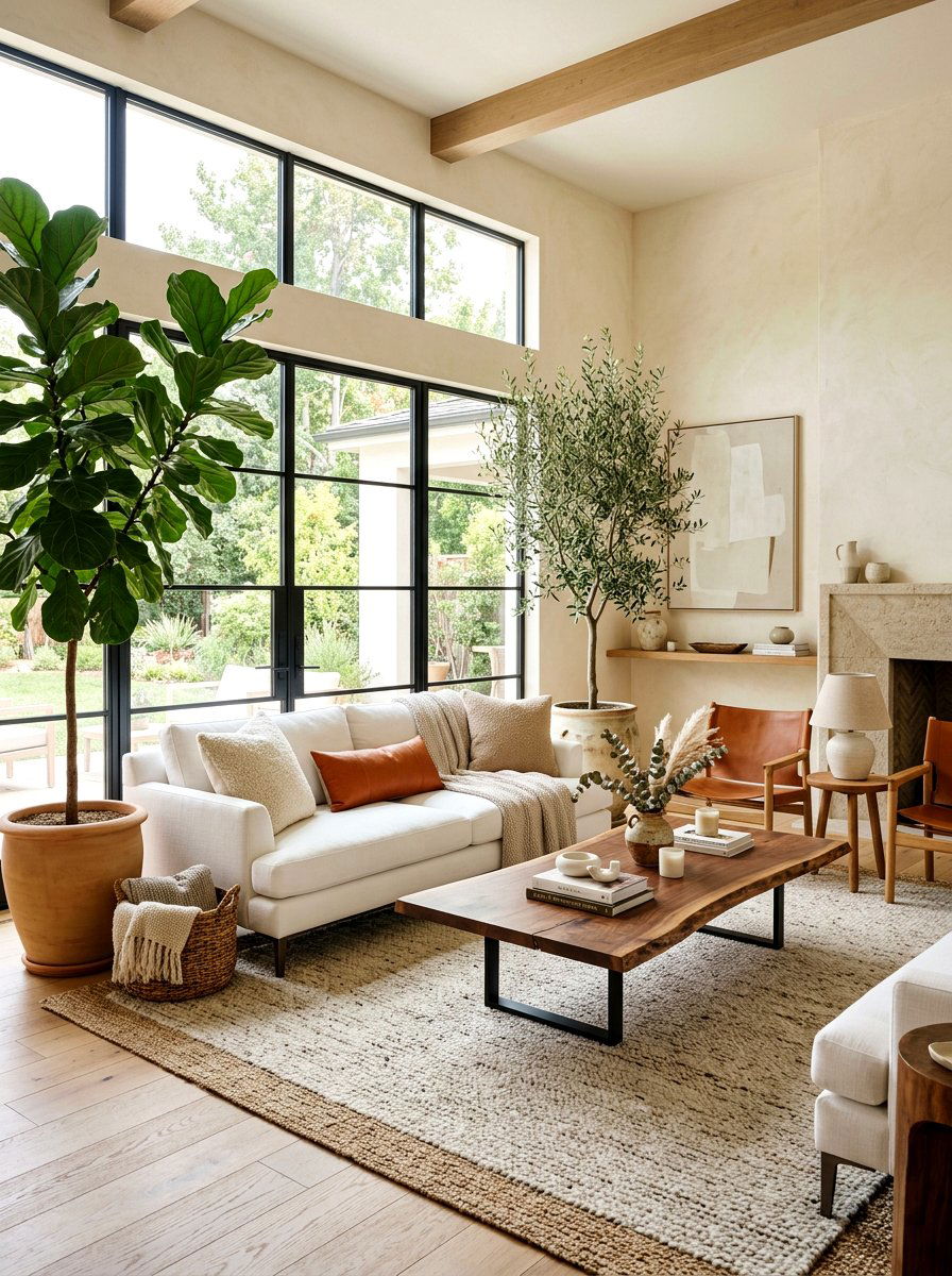 Soft Curve Living Space - 30 Pinterest room makeover ideas