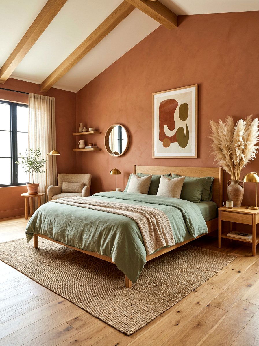 Soft Earth Tone Color Palette - 30 phone free bedroom ideas