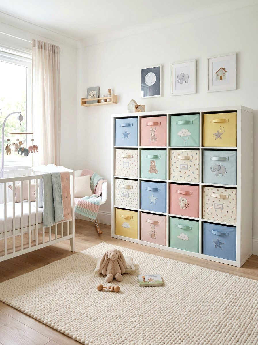Soft Fabric Cubes - 30 organizing kids toys ideas