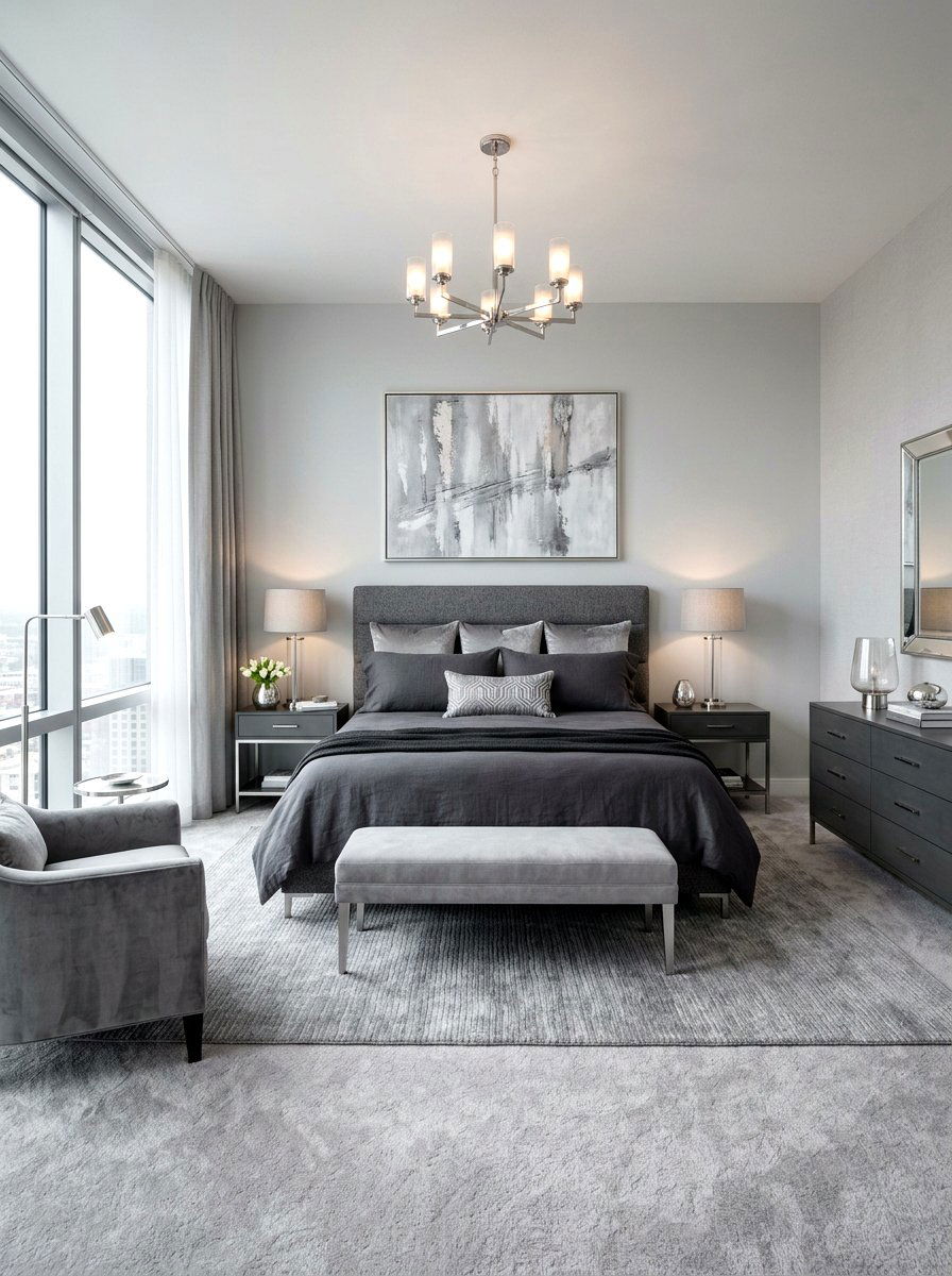 Soft Grey Bedroom - 30 soft luxury bedroom ideas
