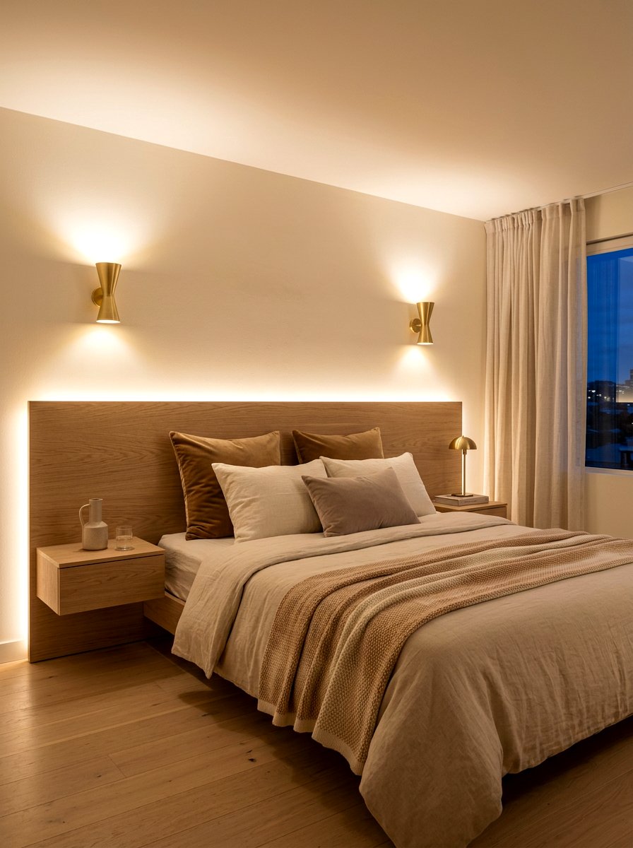 Soft Indirect Lighting Fixture - 30 low stimulation bedroom decor ideas
