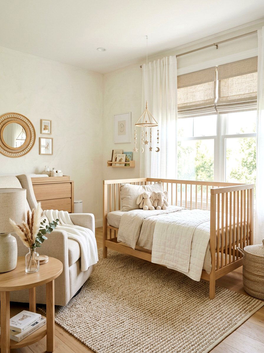 Soft Linen Nursery - 30 boutique nursery decor ideas