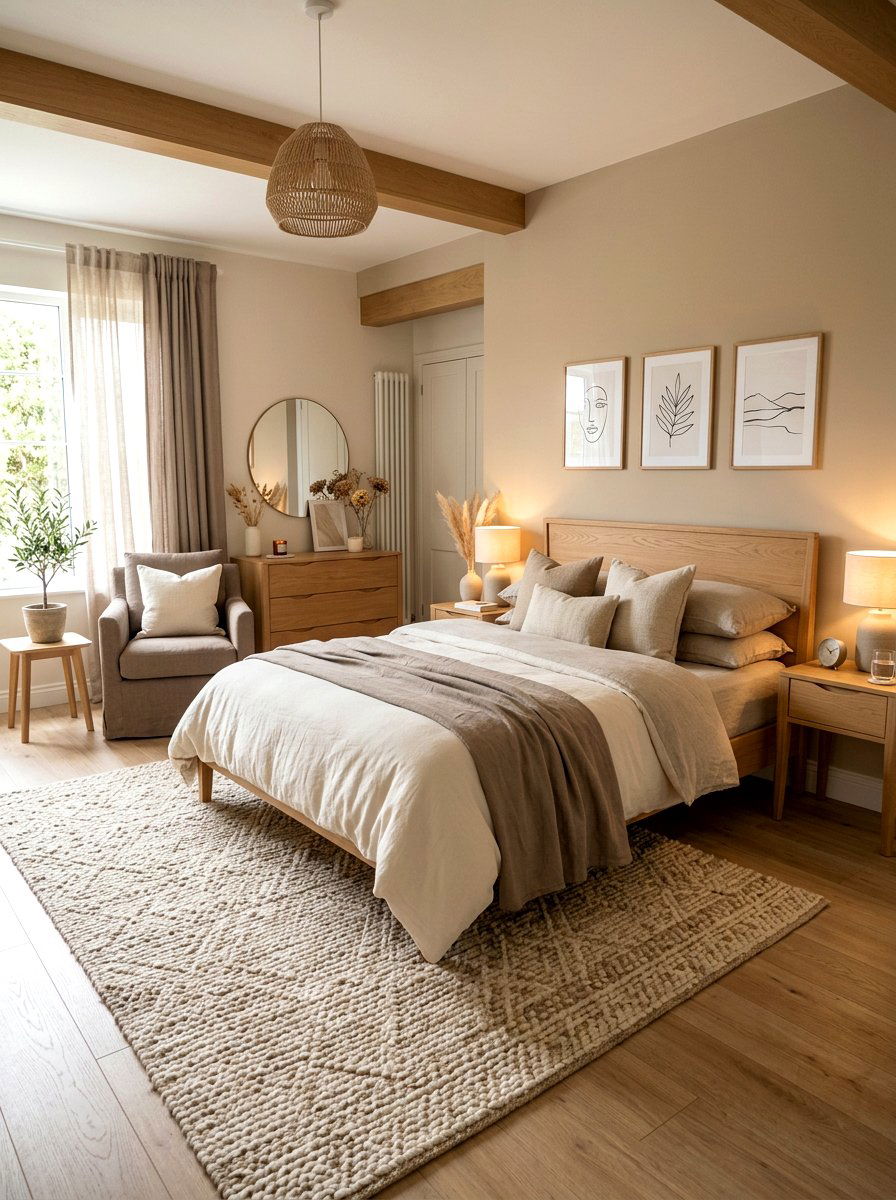 Soft Neutral Bedroom - 30 teen room Pinterest ideas