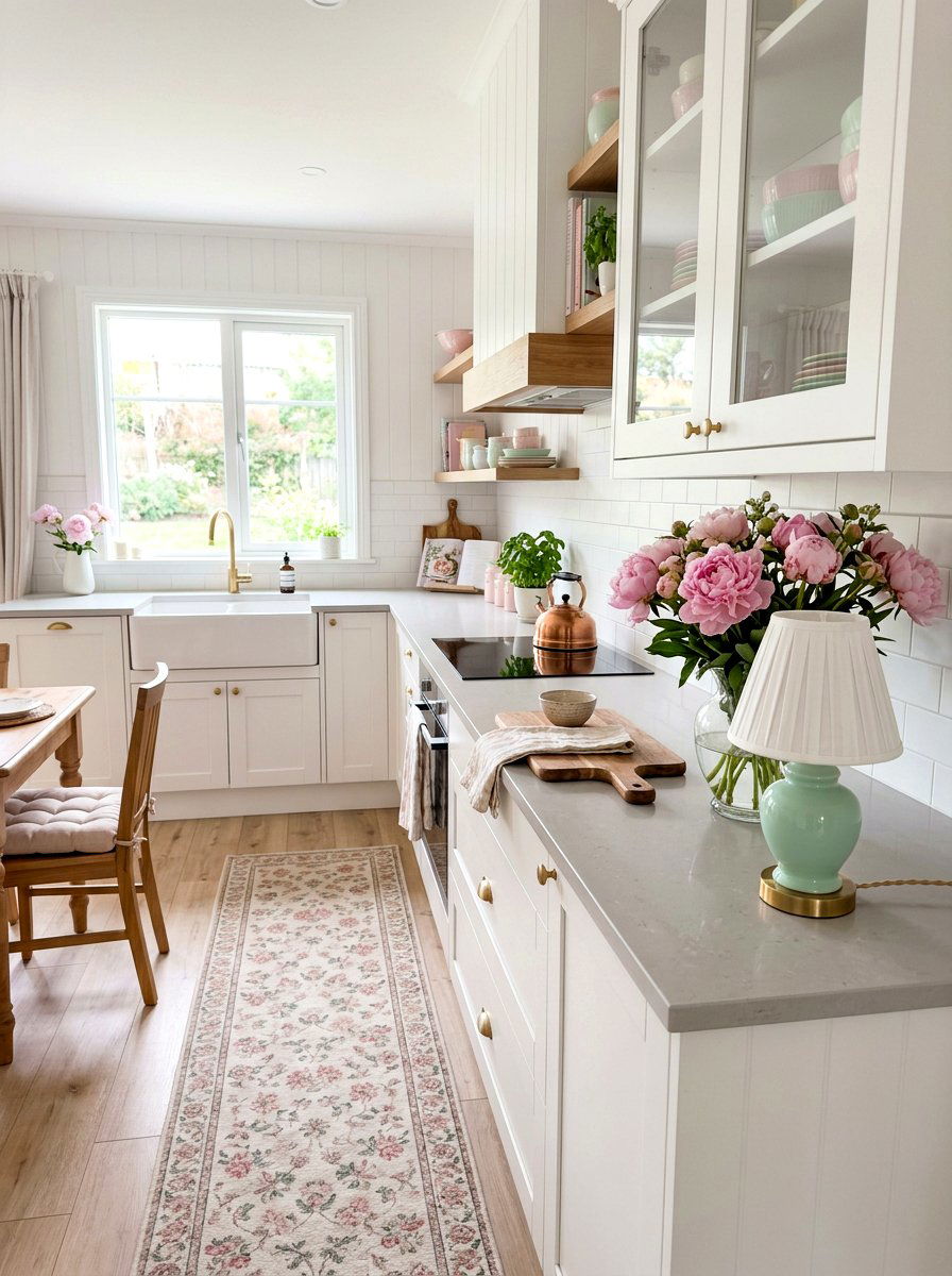 Soft Pastel Kitchen Lamp - 30 mini lamp on kitchen counter ideas