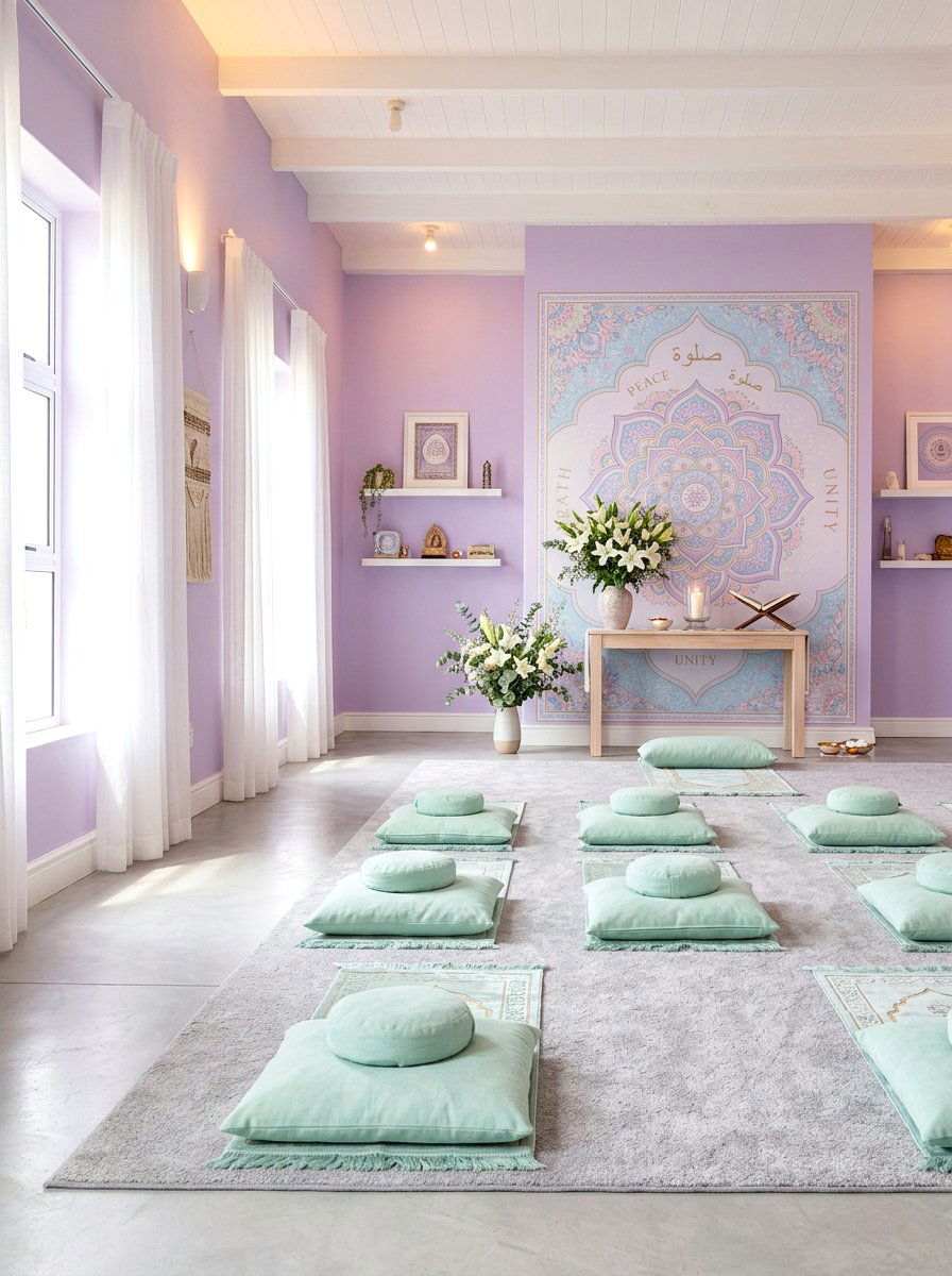 Soft Pastel Prayer Sanctuary - 30 prayer room ideas
