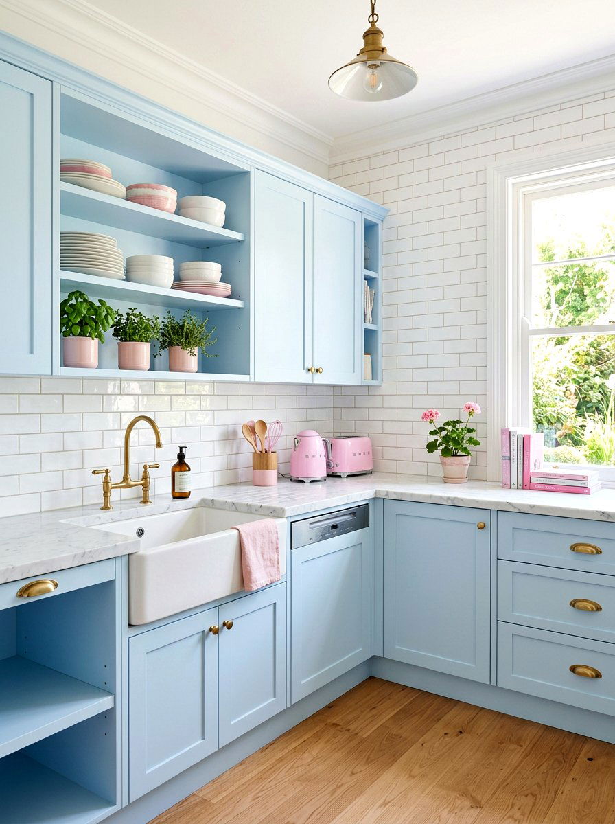 Soft Pastel Scullery - 30 scullery aesthetic ideas