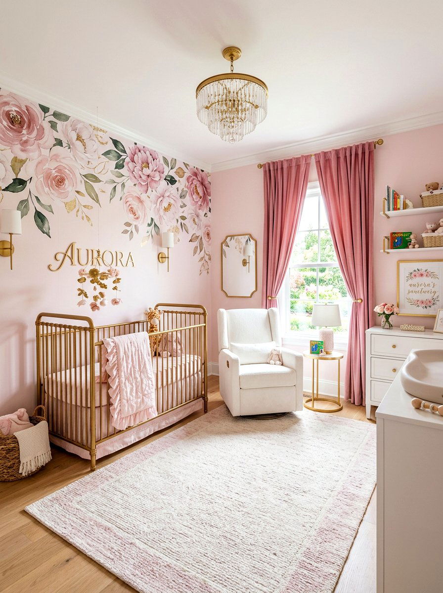 Soft Pink Nursery - 30 luxe baby room ideas