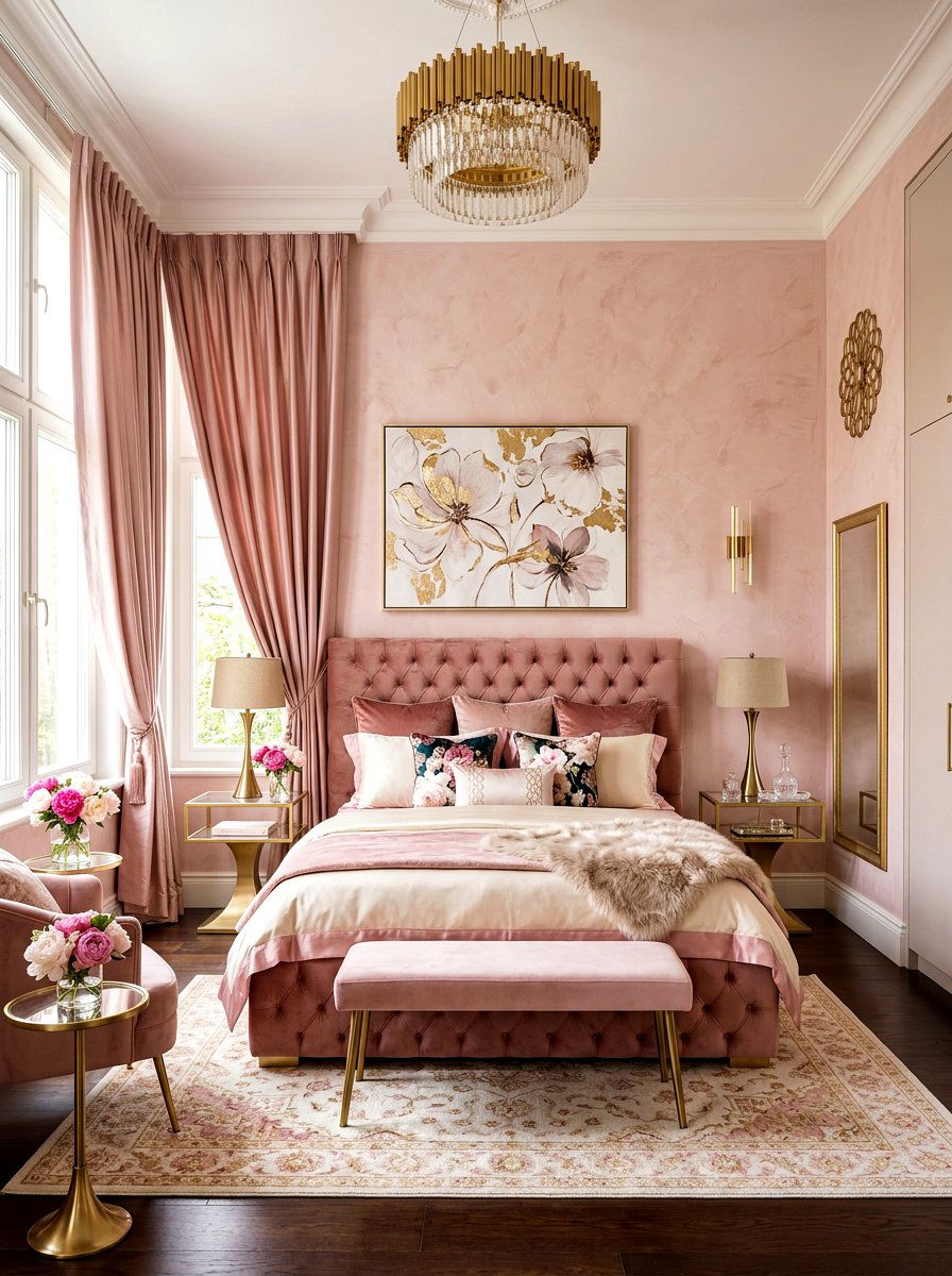 Soft Pink Plaster - 30 plaster wall ideas