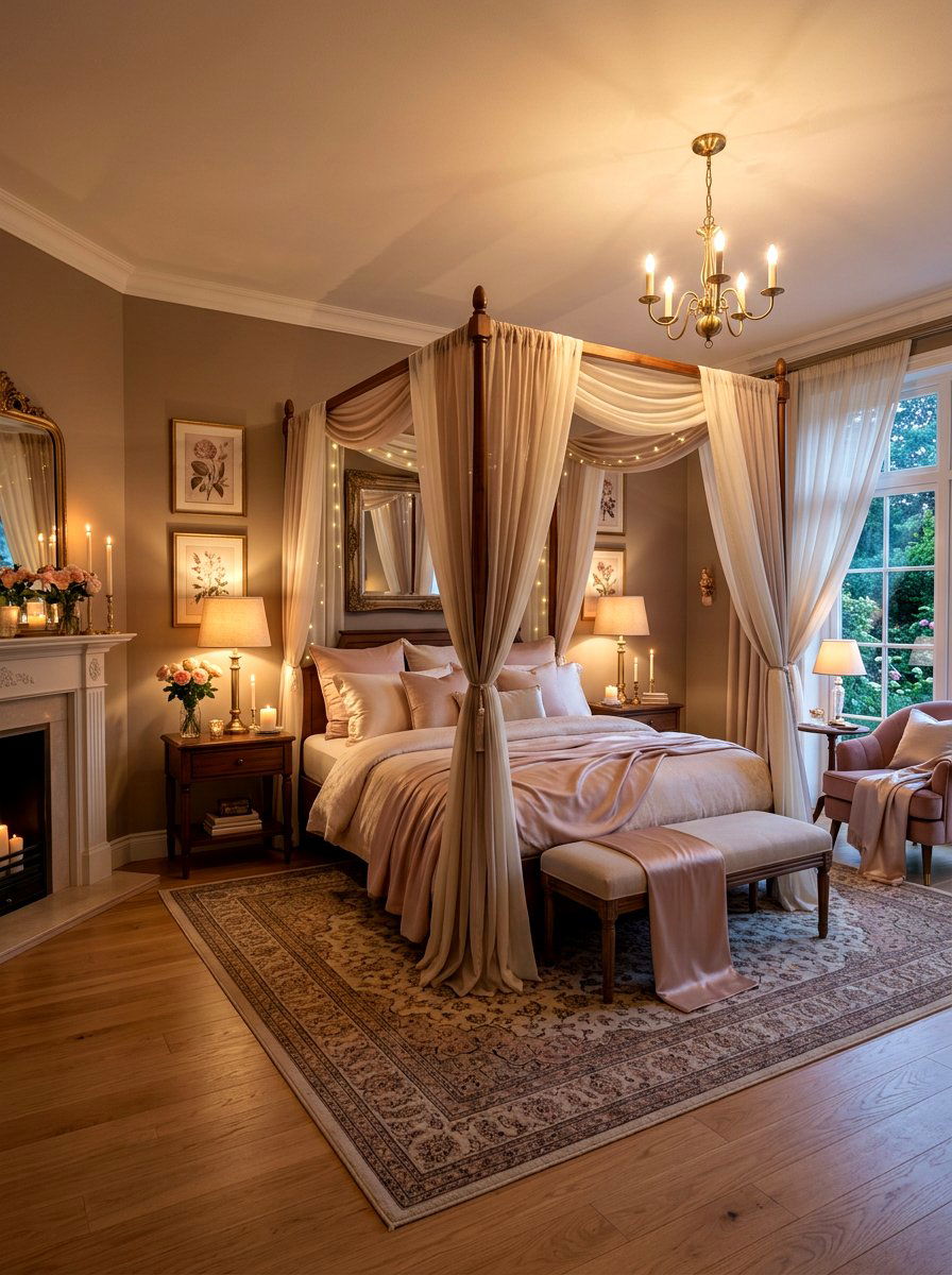 Soft Romantic Bedroom - 30 blush and beige bedroom ideas