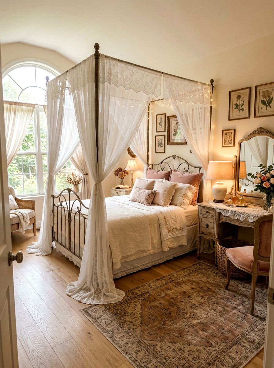 Soft Romantic Eclectic Bedroom - 30 eclectic bedroom ideas
