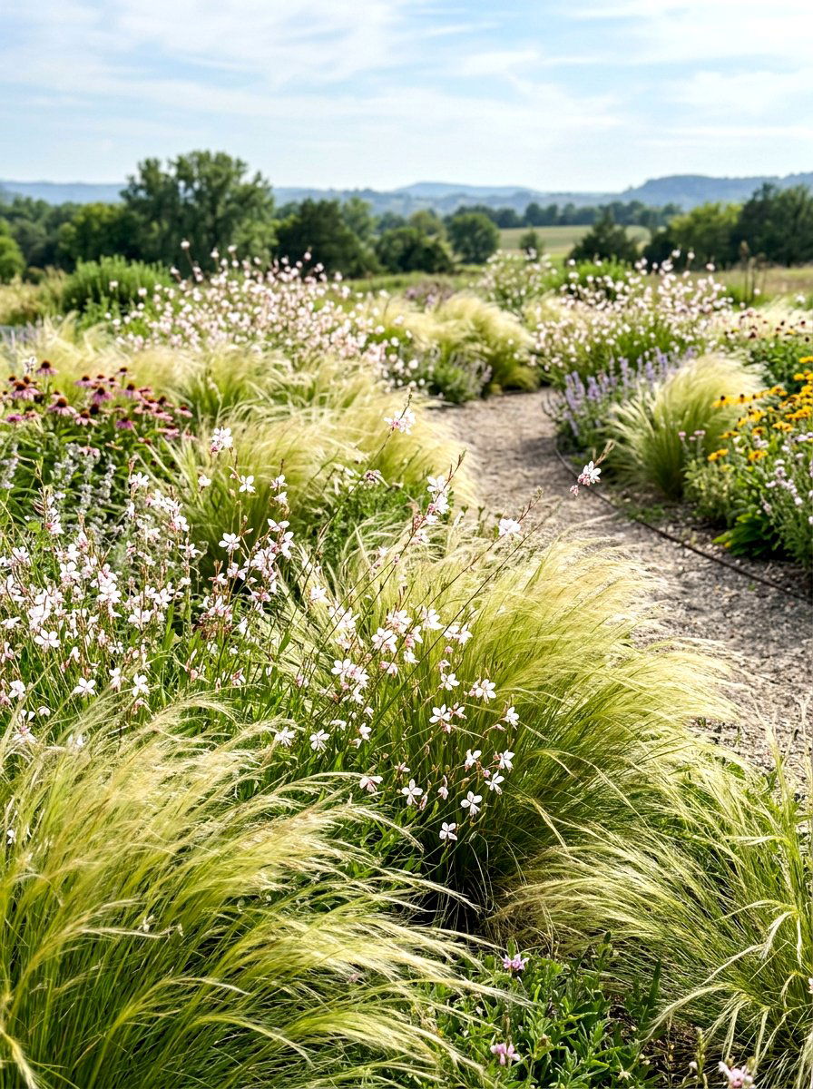 Soft Texture Prairie Landscape - 30 prairie front yard landscaping ideas
