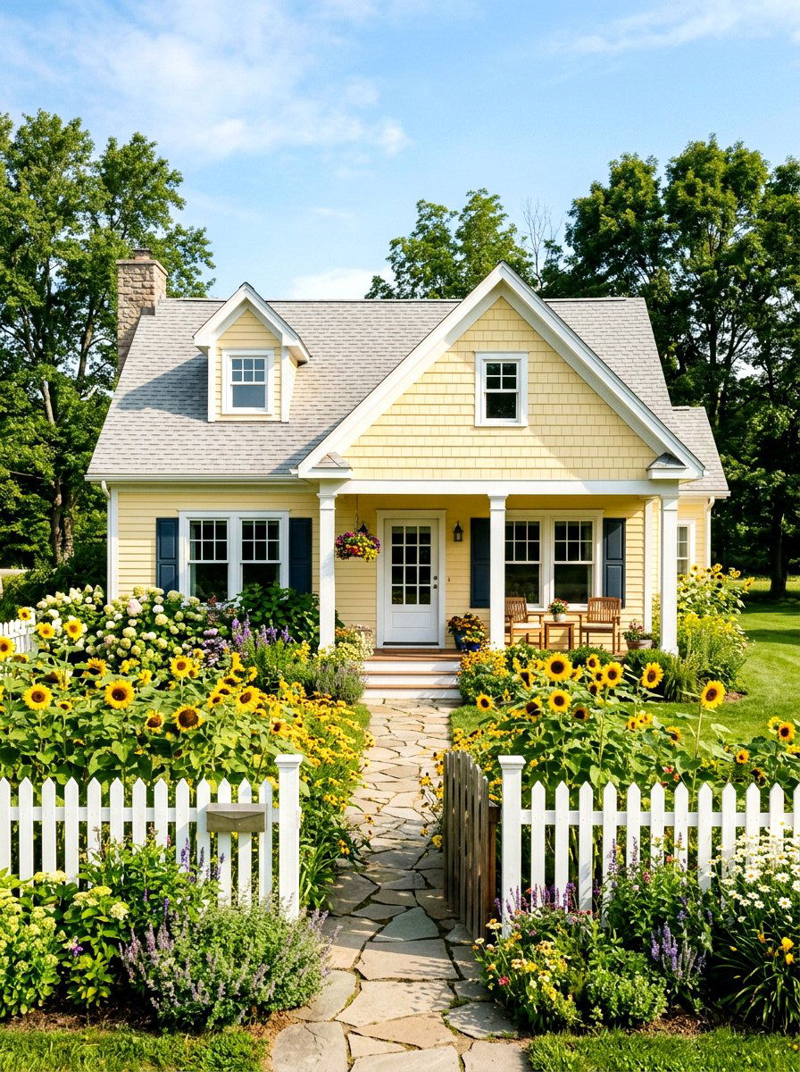 Soft Yellow Lap Siding - 30 horizontal siding exterior ideas