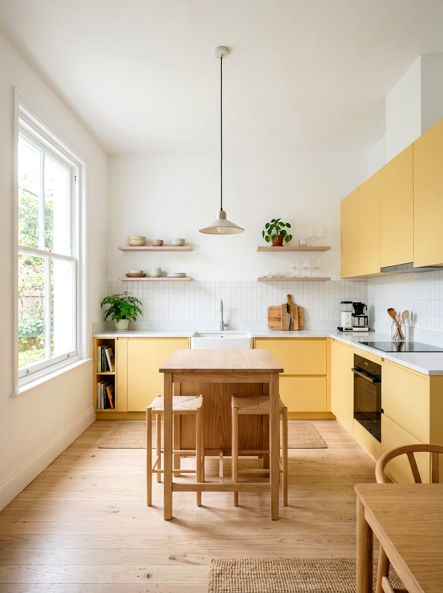 Soft Yellow Scandinavian Style - 30 muted yellow kitchen ideas