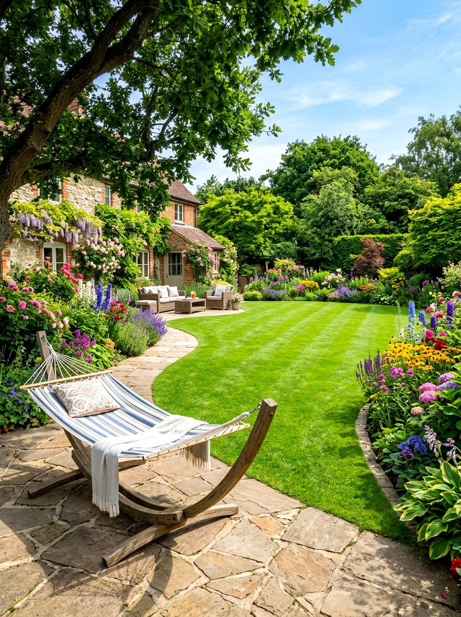 Soft lawn area - 30 sensory garden ideas