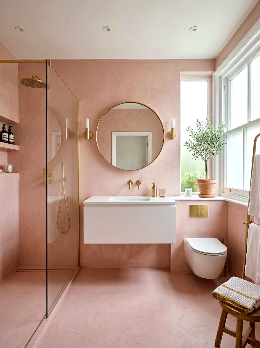 30 Microcement Bathroom Ideas for a Sleek, Waterproof Finish